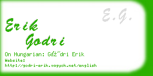 erik godri business card